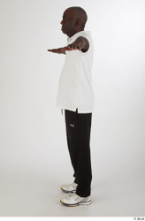 Whole Body Man T poses Black Slim Street photo references